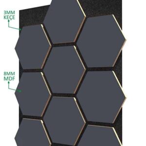 ANTRASİT PETEK AKUSTİK PANEL